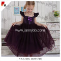 girls dark purple backless easter party dress